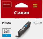 Tinteiro Canon CLI531 Ciano Original - 6119C001/CLI531C - Canon 6119C001