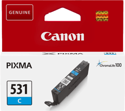 Tinteiro Canon CLI531 Ciano Original - 6119C001/CLI531C - Canon 6119C001