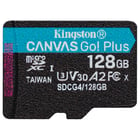 128GB microSDXC Canvas Go Plus Gen4 200R A2 U3 Single Pack w/o ADP - Kingston SDCG4/128GBSP