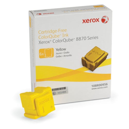 Xerox Tinta ColorQube 8870, amarelo (6 barras 17300 páginas) - Xerox 108R00956