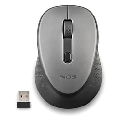 Rato sem fios USB 1600dpi NGS Dew Gray - 3 botões - Mão direita - Cinzento - NGS 237112