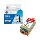 G&G Canon CLI36 Colour Ink Cartridge Genérico - Substituição 1511B001 - GG GG GG-CLI36KCMY