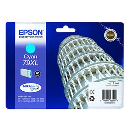 Epson Tower of Pisa 79XL tinteiro 1 unidade(s) Original Rendimento alto (XL) Ciano - Epson C13T79024010