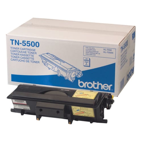 Toner Preto. Duração estimada: 12.000 páginas A4 a 5% de cobertura - Brother TN5500