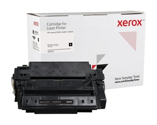 Cartucho de toner genérico preto Xerox Everyday HP Q7551X - Substitui 51X - Xerox 006R03670