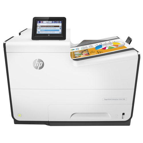 HP PageWide Enterprise Color 556dn, Cor, 2400 x 1200 DPI, 4, A4, 80000 páginas por mês, 50 ppm - HP G1W46ASHOW
