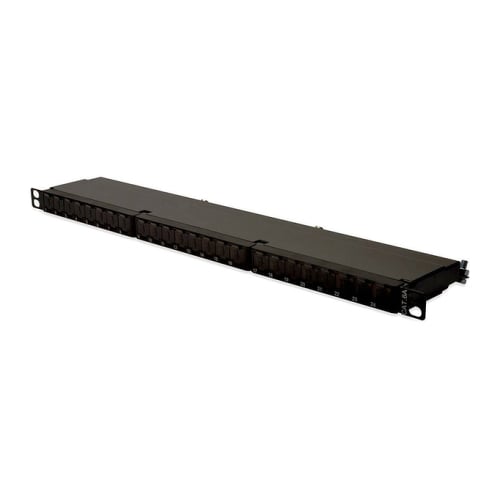 DIGITUS PATCH PANEL 19" 24P CAT6A 0.5U BLINDADO PRETO - DIGITUS DN-91624S-SL-EA