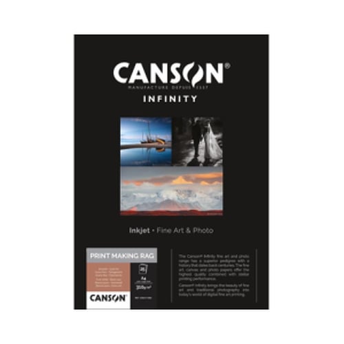 Papel A4 310g Canson Infinity PrintMaking Rag 100% Algodão 25Fls - Canson 1236111006