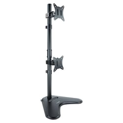 Suporte de mesa Tooq para 2 monitores 17"-32" Retrato - Giratório e inclinado - Peso máximo 9kg x braço - VESA 100x100mm - Tooq DB1703TNV-B