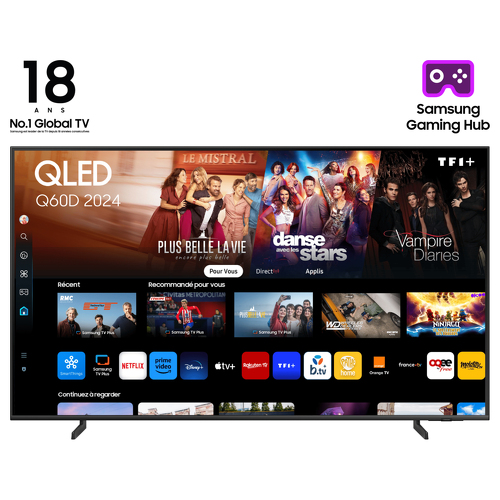 SAMSUNG QLED TV50" SERIE Q60D 4K UHD SMART TV FLAT WIFI BLACK 2024 - Samsung TQ50Q60DAUXXC