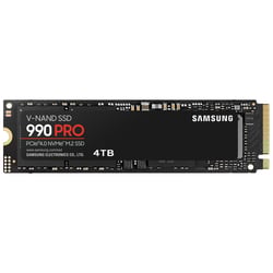 SAMSUNG SSD 4TB NVME 990 PRO V-NAND PCIE M.2 - Samsung MZ-V9P4T0BW