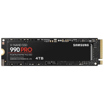SAMSUNG SSD 4TB NVME 990 PRO V-NAND PCIE M.2 - Samsung MZ-V9P4T0BW