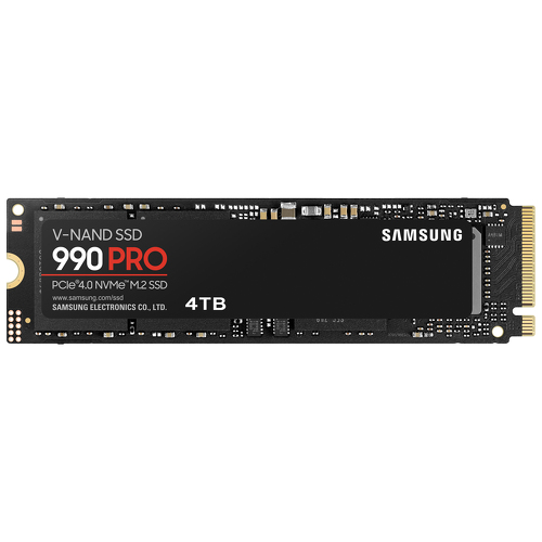 SAMSUNG SSD 4TB NVME 990 PRO V-NAND PCIE M.2 - Samsung MZ-V9P4T0BW