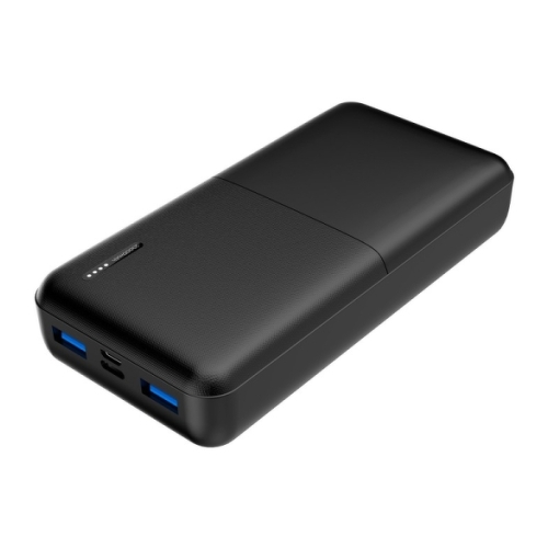 DCU Tecnologic Bateria Externa/Power Bank 20000 mAh - Power Delivery 20W + Quick Charge 22.5W - Puertos 2x USB-A , 1x USB-C - Color Negro - DCU Tecnologic 300217