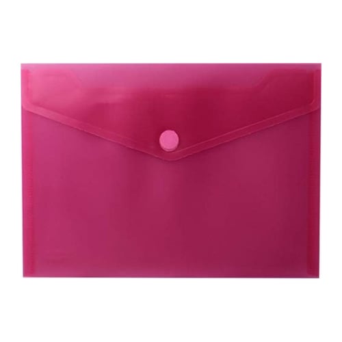 Bolsa A5 com Fecho Velcro Plástico Mate Vermelho 1un - Outras 1003869