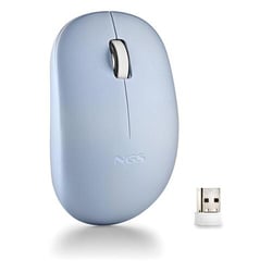Rato sem fios NGS com teclas silenciosas - 2 botões - Ambidestro - Azul - NGS 269302