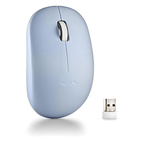 Rato sem fios NGS com teclas silenciosas - 2 botões - Ambidestro - Azul - NGS 269302
