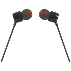 JBL EARPHONES TUNE ECO T110 3.5" BLACK - JBL JBLT110E-BLACK