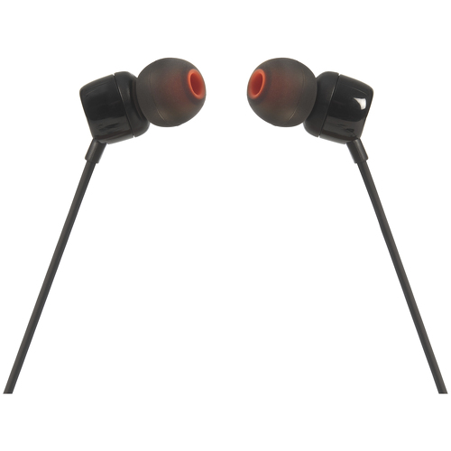 JBL EARPHONES TUNE ECO T110 3.5" BLACK - JBL JBLT110E-BLACK