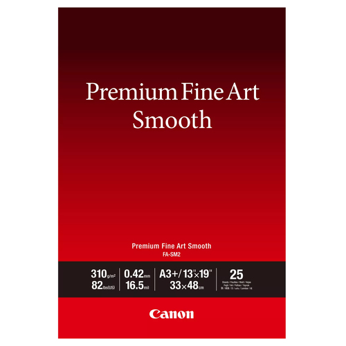 FA-SM2 A3 + 25 folhas- Premium FineArt Smooth A3+ 25 folhas - Canon 1711C014
