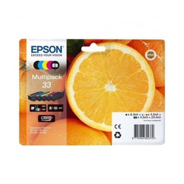 EPSON TINTEIRO PACK 5 CORES 33 CLARIA PREMIUM XP-530/630/635/830 - Epson C13T33374021