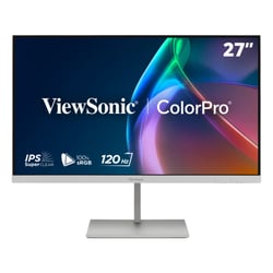 ViewSonic Monitor IPS de 27", 16:9, QHD, 120 Hz, HDMI, USB-C, com base giratória e coluna - ViewSonic VP2766-2K-W