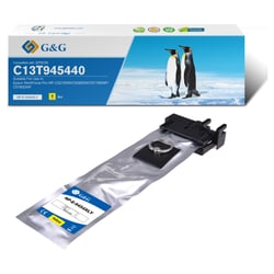G&G Epson T9454 Amarelo Cartucho de Tinta Pigmentada Compatível, 5.000 Páginas - Tinteiro Compatível C13T945440