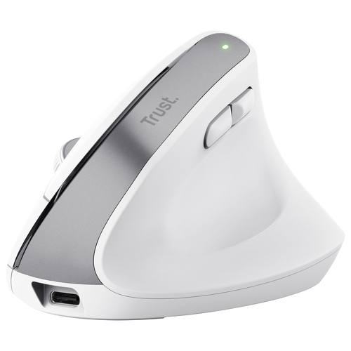 Rato TRUST ergonomic multidevice wireless BAYO+ white - 25399 - Trust MOUTRU25399