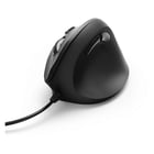 Rato com Fio Ergonómico Vertical EMC-500 Preto | Formato Mão Direita - Hama HAM182698