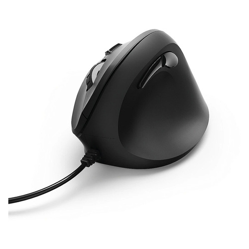 Rato com Fio Ergonómico Vertical EMC-500 Preto | Formato Mão Direita - Hama HAM182698