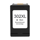 Cartucho de tinta preto remanufaturado HP 302XL - Mostra o nível de tinta - Substitui F6U68AE/F6U66AE - HP HI-302XLBK-V3