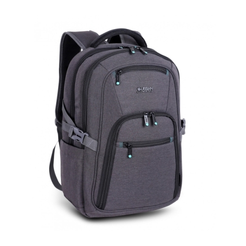 Mochila de viagem para laptop Urban Factory Heavee Green 17,3" - Ecológica - Cinza - Urban Factory HTE17UF