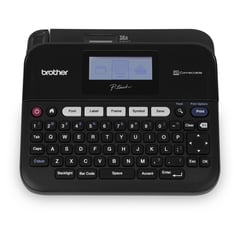 Brother PT-D450, QWERTY, TZe, Acionamento térmico direto , 180 x 180 DPI, 20 mm/seg, Com fios - Brother PTD450
