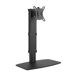 Suporte de mesa Equip com base para monitor 17"-32" - Ajustável em altura, inclinado e giratório - Gestão de cabos - Peso máximo 8kg - VESA Max. 100X100mm - Equip 650126