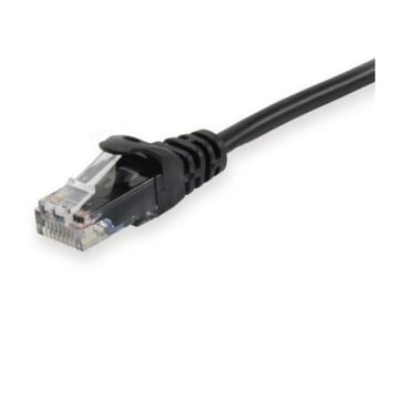 Equipar cabo de rede RJ45 UTP Cat 6 - patch cord de 0,50 m - cor preta - Equip EQ625457