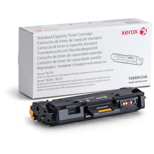 Xerox B210/B205/B215 Cartucho de Toner Preto de Capacidade Standard (1500 pág.) - Xerox 106R04346