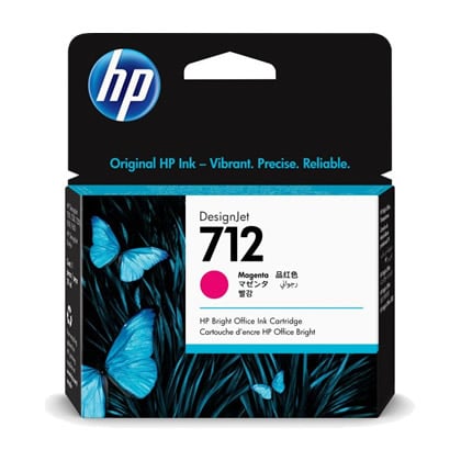Tinteiro HP 712 Magenta Original - 3ED68A - HP 3ED68A