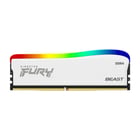 KINGSTON MEM 8GB 3600MT/s DDR4 CL17 DIMM FURY BEAST WHITE RGB SE - Kingston KF436C17BWA/8