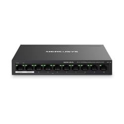 Mercusys Switch de secretária de 10 portas a 10/100 Mbps com 8 portas PoE+ - Mercusys MS110P