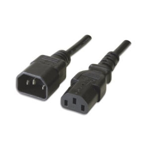 Ewent EW-190200-030-N-P cabo de energia Preto 3 m Acoplador C14 Acoplador C13 - Ewent EW-190200-030-N-P