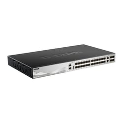 D-Link Managed L3 Switch 24 portas Gigabite PoE 370W Gigabite + 2 portas 10G + 4 portas 10G SFP+ - D-Link DGS-3130-30PS/E
