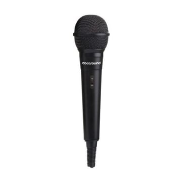Microfone para karaoke Coolsound - Ficha de 6,5 mm - Interruptor de ligar&#47;desligar - Cabo de 2,50 m - Coolsound CS0140