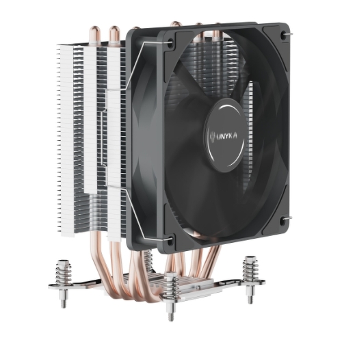 Dissipador de calor para CPU Unykach Unycool H40 ARGB - Multisocket Universal - Ventoinha de 120mm - Cor preta - Unykach UK324001