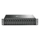 Chassi TP-Link para rack com 14 slots - 2 ventiladores - TP-Link TL-MC1400