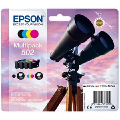 Epson 502 tinteiro 4 unidade(s) Original Rendimento padrão Preto, Ciano, Magenta, Amarelo - Epson C13T02V64010