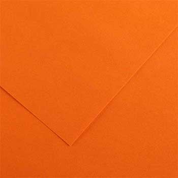 Cartolina 50x65cm Laranja 185g 1 Folha Canson - Canson 17240224