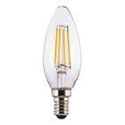 Lâmpada LED E14 Vela 4W 470lm Transparente Branco Quente - XAVAX by HAMA XAV112823