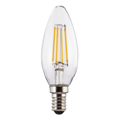 Lâmpada LED E14 Vela 4W 470lm Transparente Branco Quente - XAVAX by HAMA XAV112823