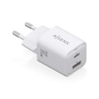 Carregador Aisens USB-C 35W - Alta eficiência energética - Tecnologia AI para carregamento rápido - Protecções múltiplas - Compatível com PD3.0 e QC3.0 - Carregamento simultâneo USB-C e USB-A - Aisens 284877