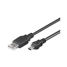 EWENT CABO USB 2.0 USB A MINI-USB B 1.8MT PRETO - Ewent EC1027